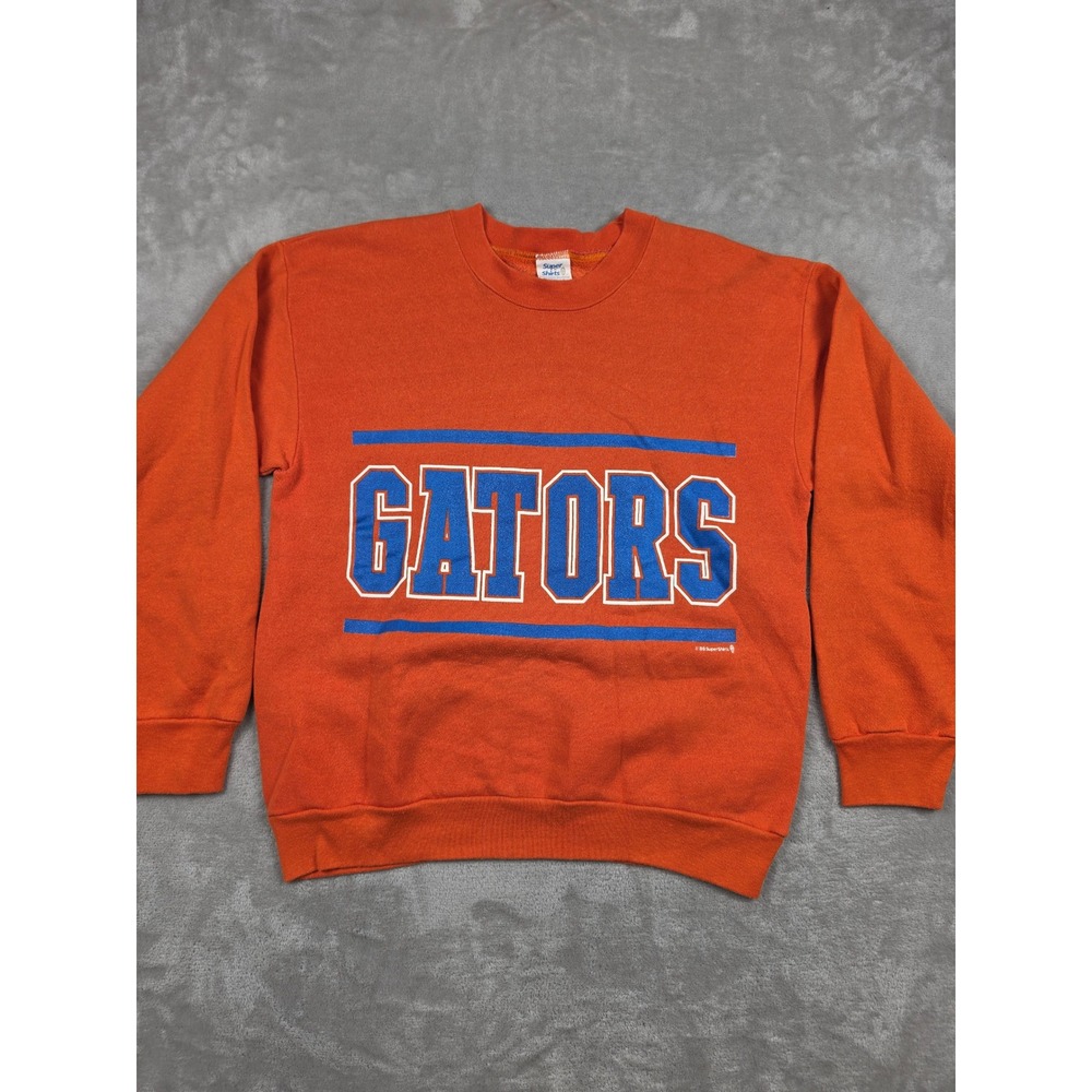 Vintage Florida Gators Sweatshirt Mens L Fit M Orange 1988‎ Crewneck Made In USA